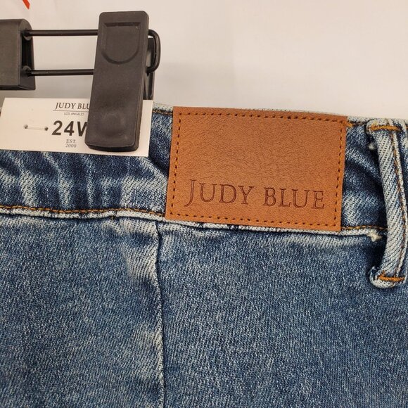 Judy Blue High Waist Jogger Jeans Denim Pants Women Size Plus 24W NWT Dark Wash - Picture 7 of 16